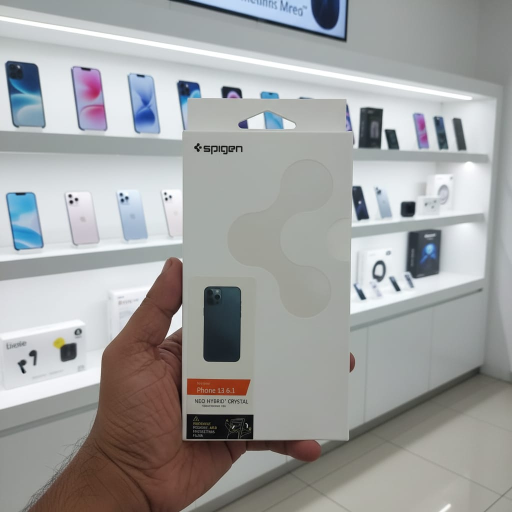 Spigen Neo Hybrid Crystal Clear Transparent Back Cover for Apple iPhone 13 | Shockproof TPU Protective Case OneZeros