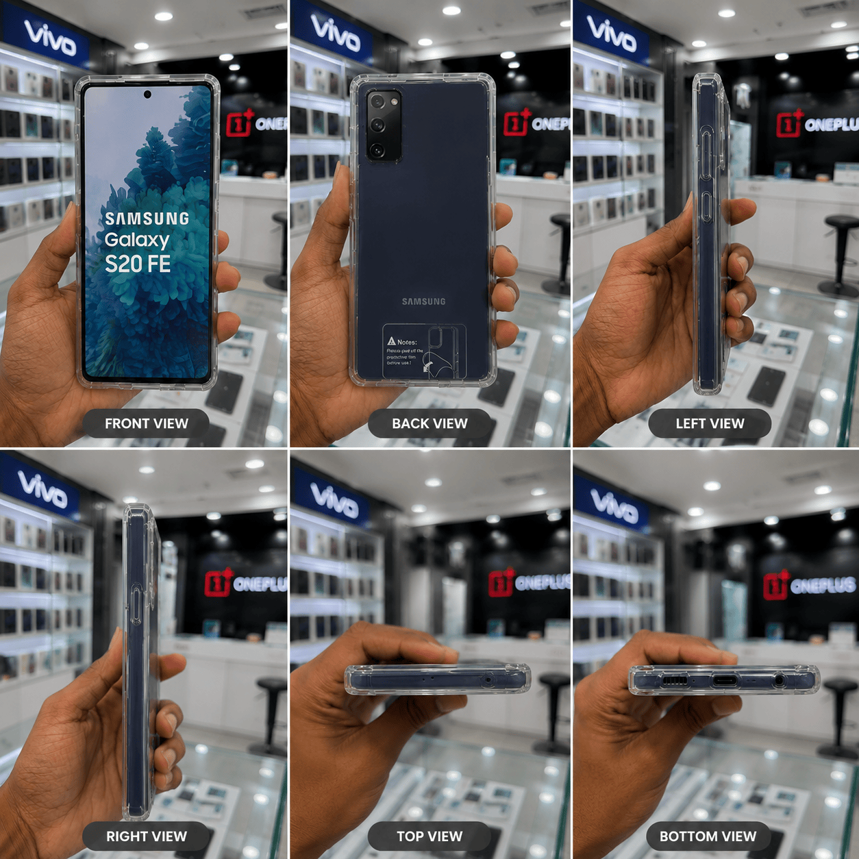 Spigen Neo Hybrid Crystal Clear Transparent Back Cover for Samsung Galaxy S20 FE | Shockproof TPU Case OneZeros