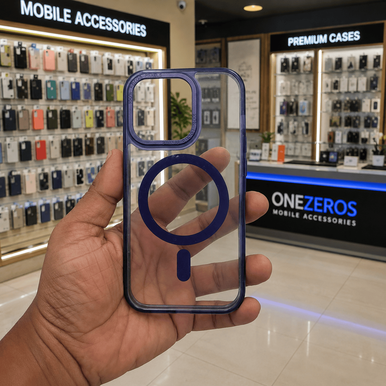 Spigen Transparent Crystal Clear Phone Case for iPhone 14 Pro Purple Onezeros.in