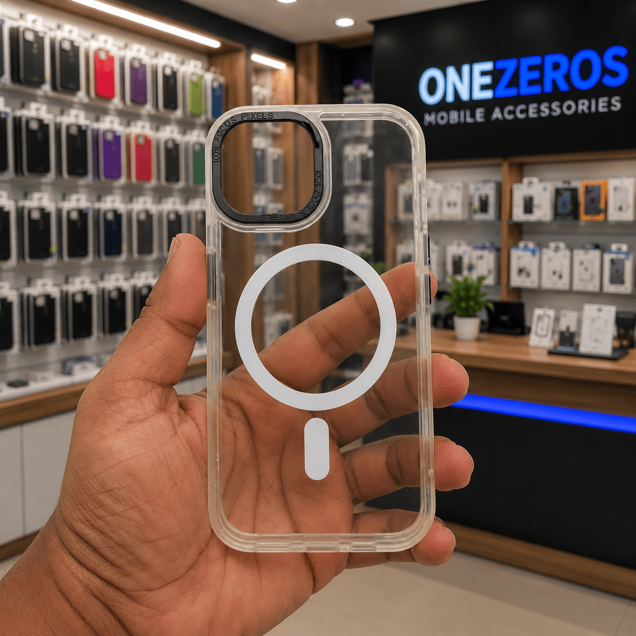 Spigen Transparent Crystal Clear Phone Case for iPhone 15 White Onezeros.in