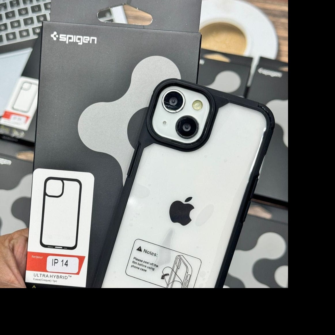 Spigen Ultra Hybrid Clear Phone Case for OnePlus 11R 5G Black Onezeros.in