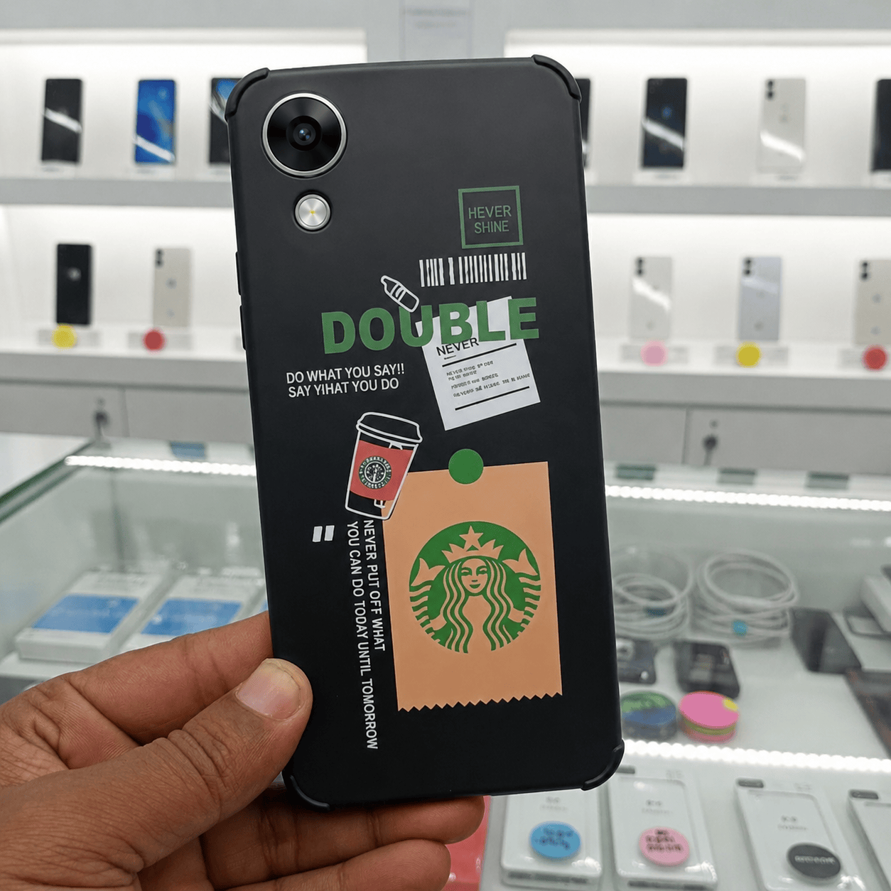 Starbucks Mobile Phone Case for OPPO A17k Back Cover Onezeros.in