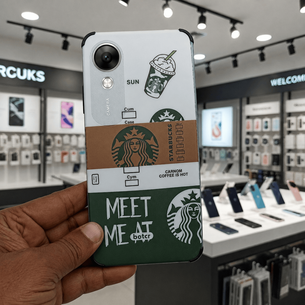 Starbucks Mobile Phone Case for OPPO A17k Back Cover Onezeros.in