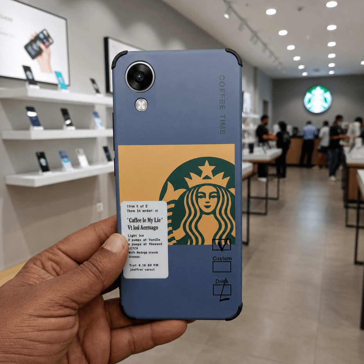 Starbucks Mobile Phone Case for OPPO A17k Back Cover Onezeros.in