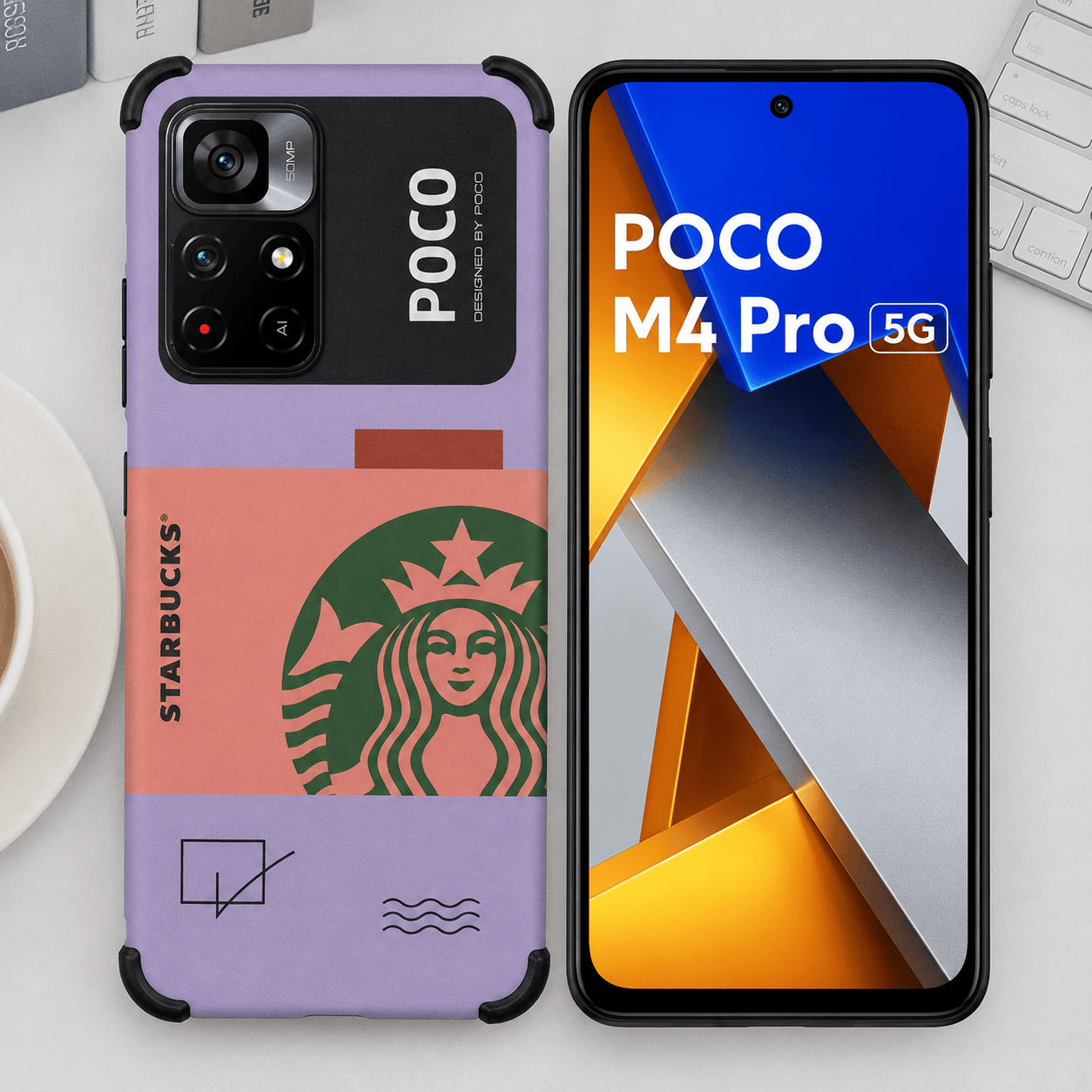 Starbucks Mobile Phone Case for POCO M4 Pro 5G Back Cover 2 Onezeros.in