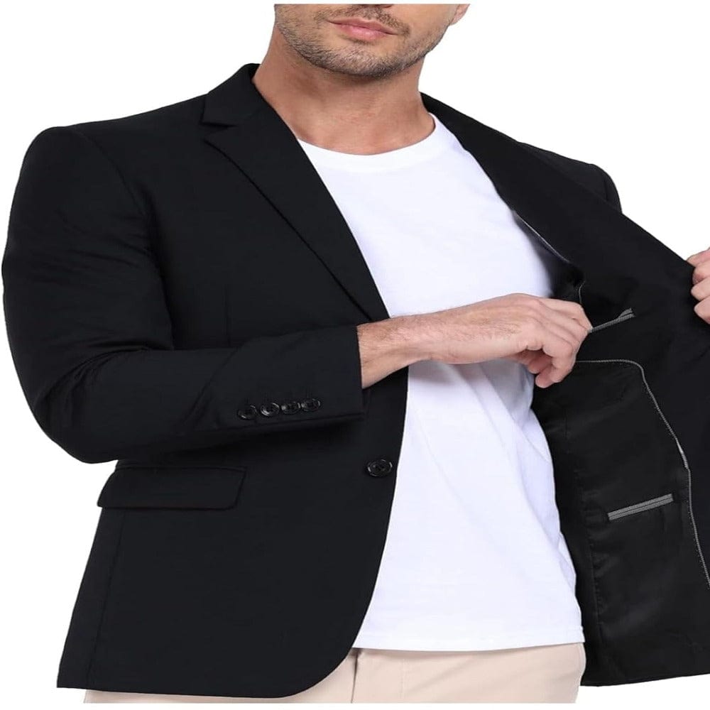 Stripe Men's Suit Jacket Slim Fit 2 Button Blazer for Men Onezeros.in