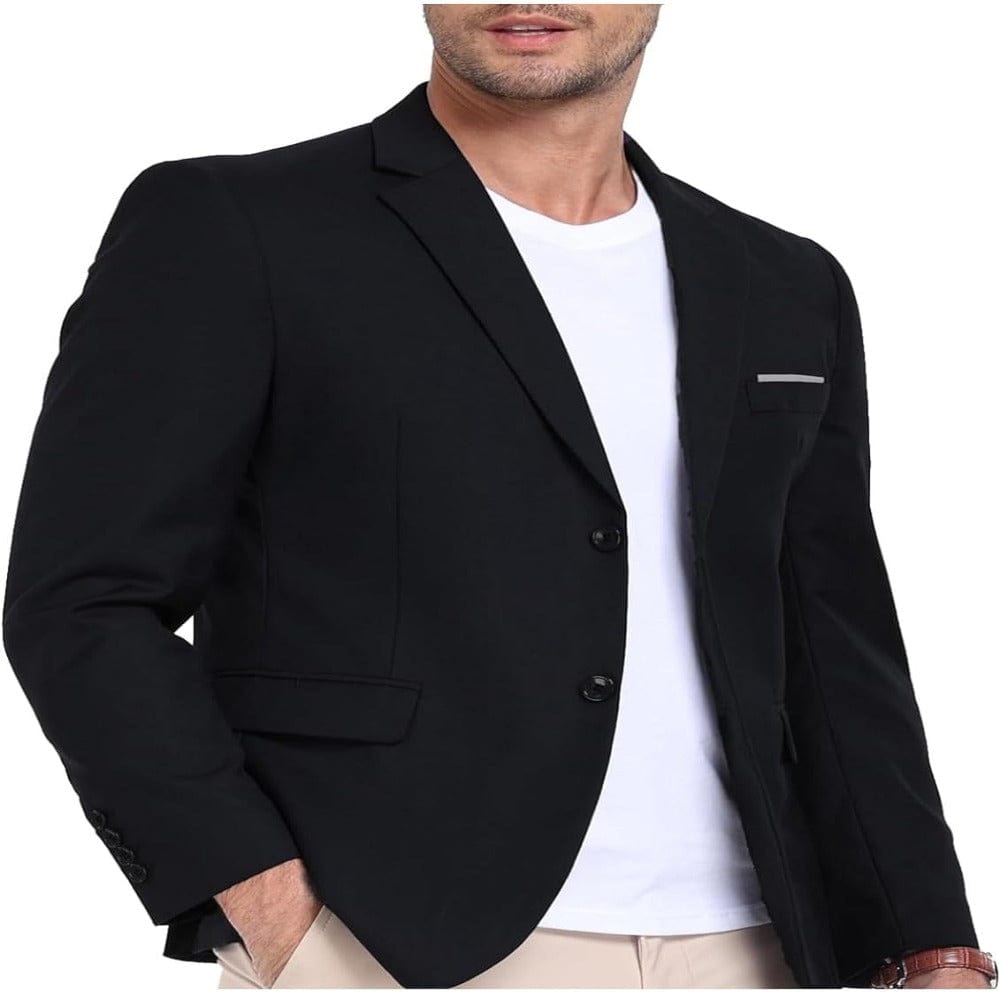 Stripe Men's Suit Jacket Slim Fit 2 Button Blazer for Men Onezeros.in