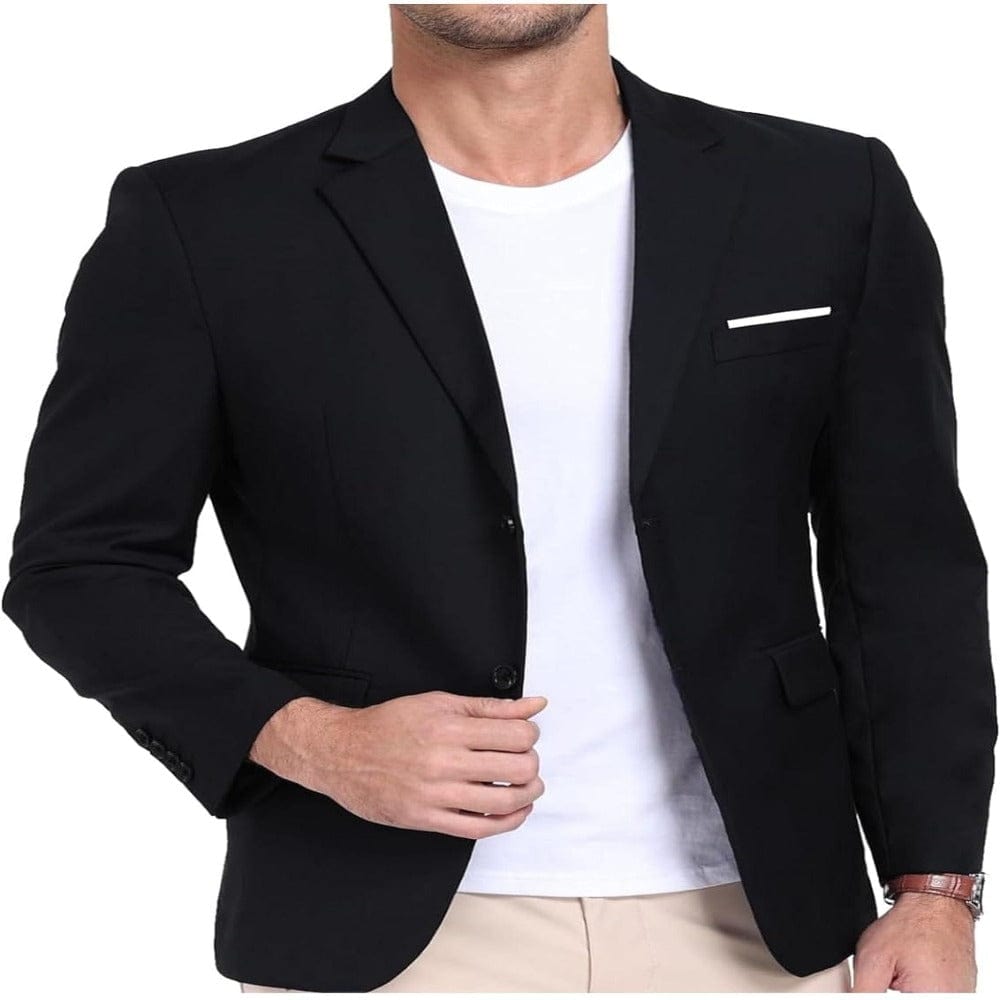 Stripe Men's Suit Jacket Slim Fit 2 Button Blazer for Men Onezeros.in