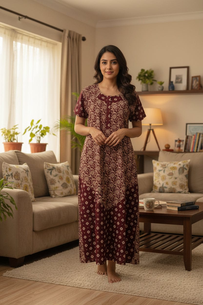Stylish Modern Nighties for Women's Sleepwear Onezeros.in