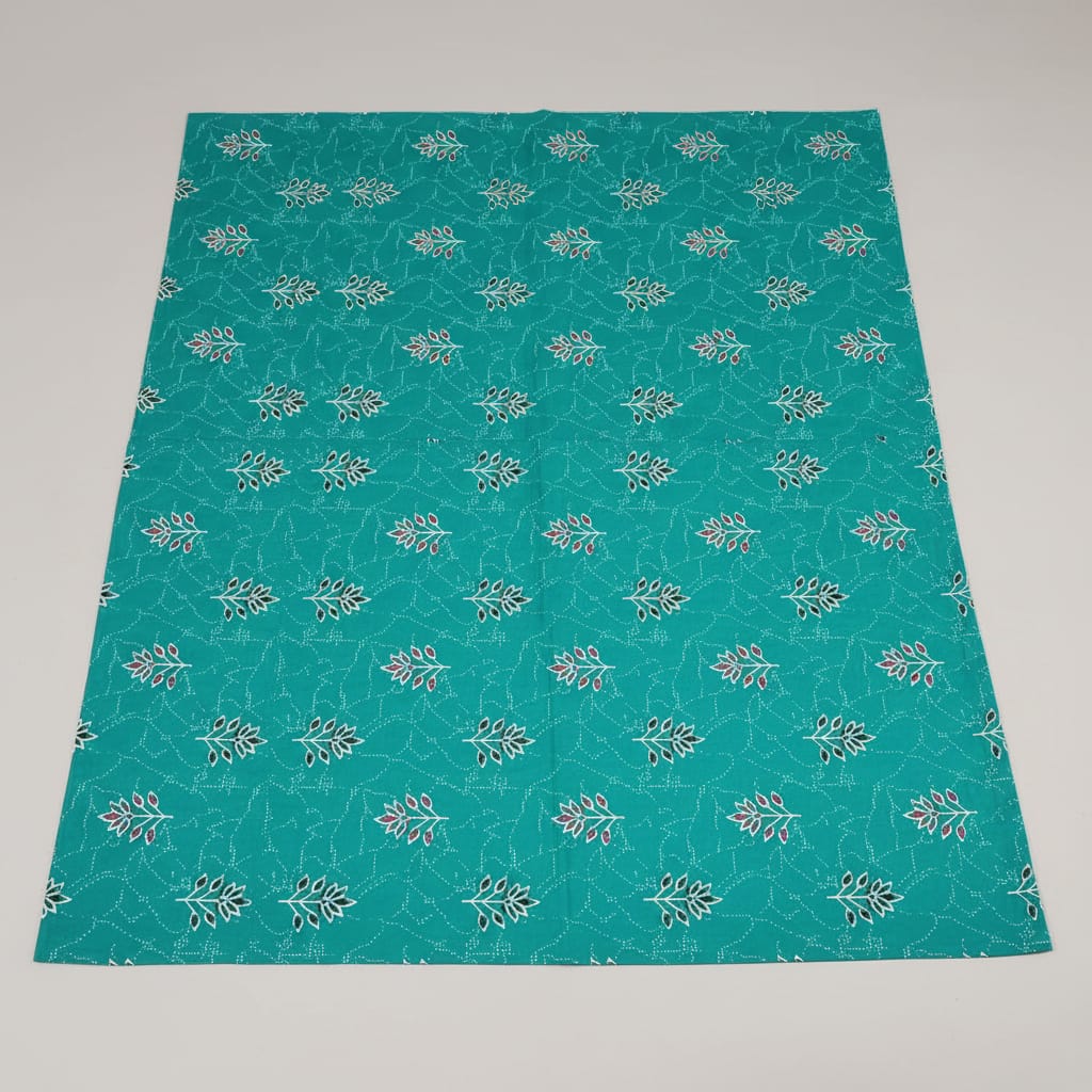 Teal Ruby Leaf Pattern Nighty 2XL Onezeros.in