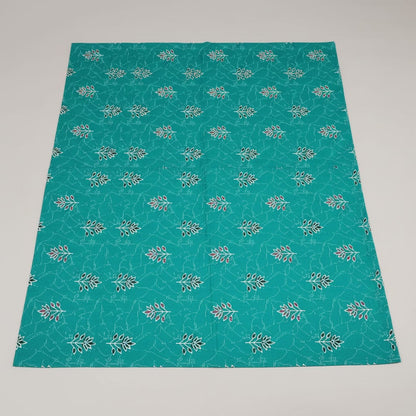 Teal Ruby Leaf Pattern Nighty 2XL Onezeros.in