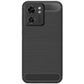Thin Carbon Fiber Phone Case for Moto Edge 40 Back Cover Black Onezeros.in