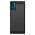 Thin Carbon Fiber Phone Case for Moto G42 Back Cover Black Onezeros.in