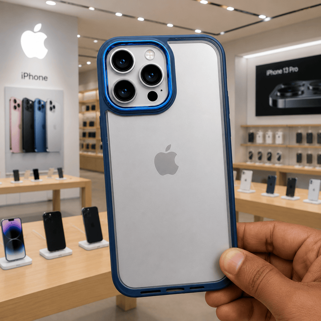 Transparent Design Case For iPhone 13 Pro Electroplating Camera Phone Cover Onezeros.in
