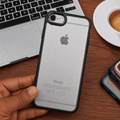 Transparent Design Case For iPhone 6 Electroplating Camera Phone Cover Black Onezeros.in