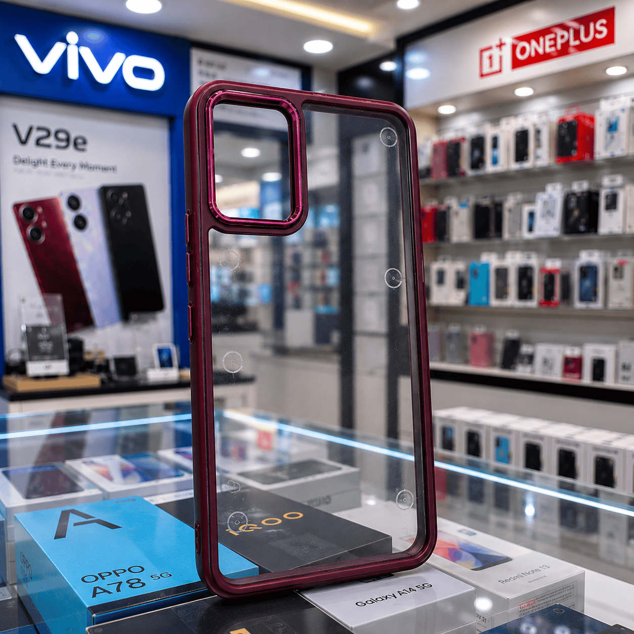 Transparent Design Case For OnePlus Nord CE 2 Lite 5G Electroplating Camera Phone Cover Onezeros.in