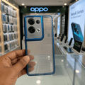 Transparent Design Case For OPPO Reno8 Pro 5G Electroplating Camera Phone Cover Blue Onezeros.in