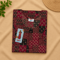 Women's Maroon Patchwork Printed Cotton Nighty – Soft & Comfortable Home Wear | XL & XXL XXL OneZeros