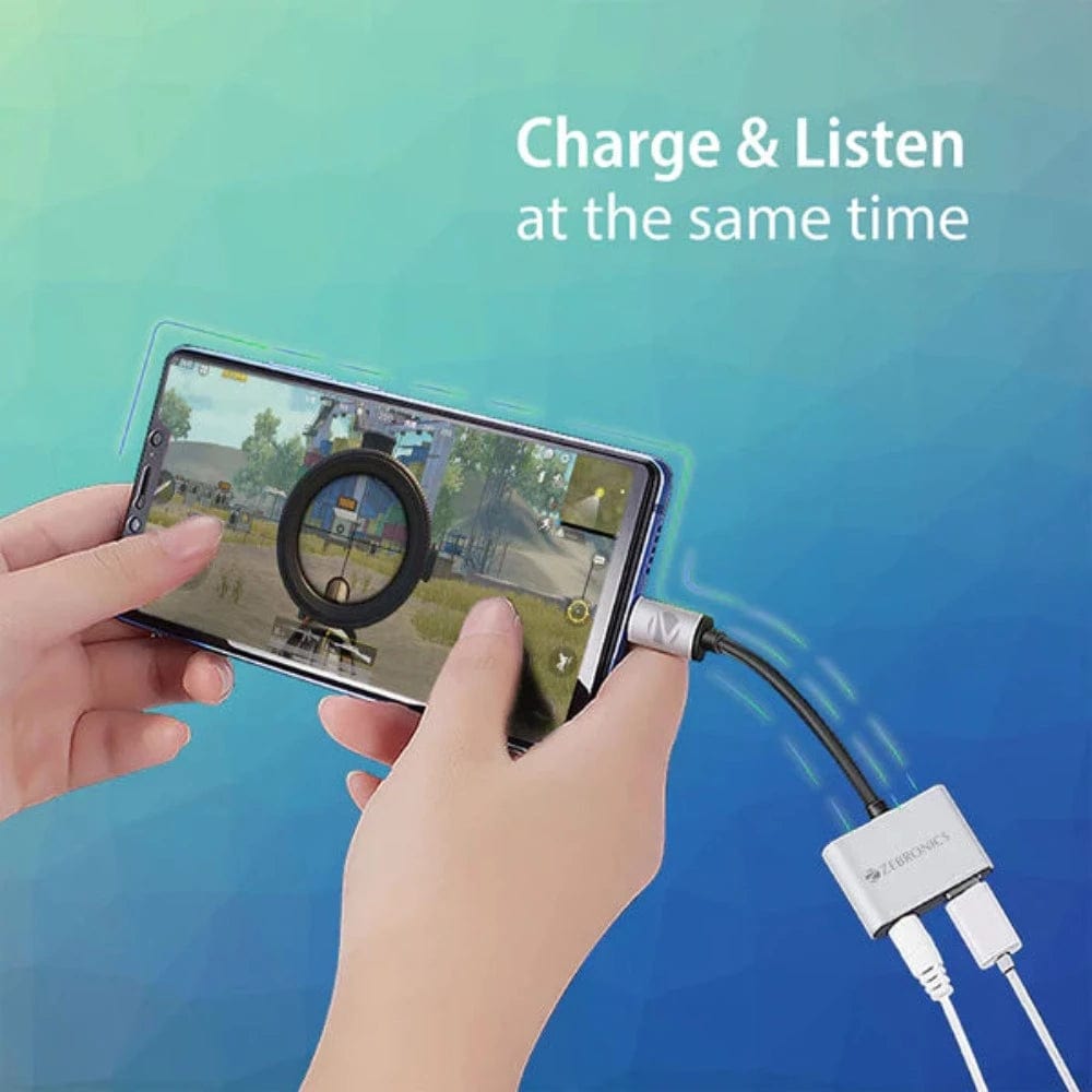 Zebronics Zeb-TA100AP – 2 in 1 USB Type C Multiport Adapter Onezeros.in