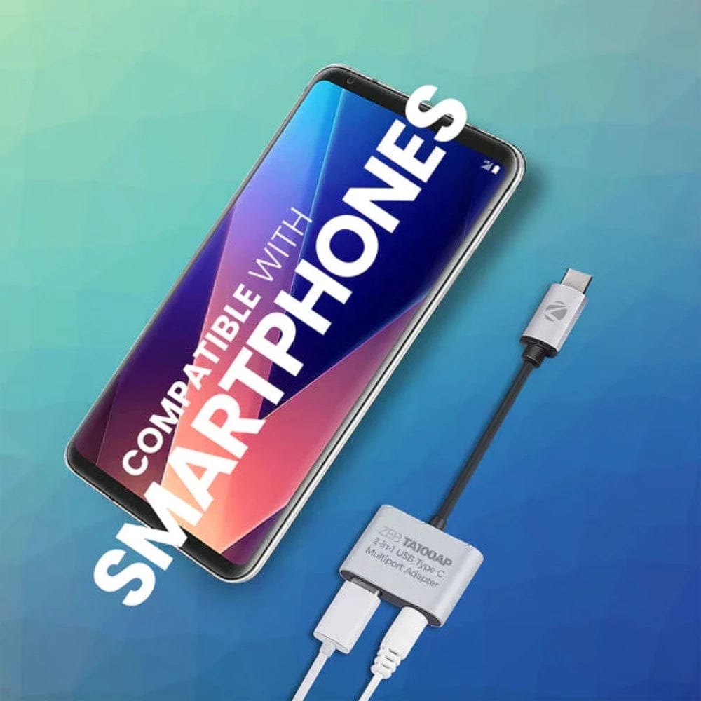 Zebronics Zeb-TA100AP – 2 in 1 USB Type C Multiport Adapter Onezeros.in