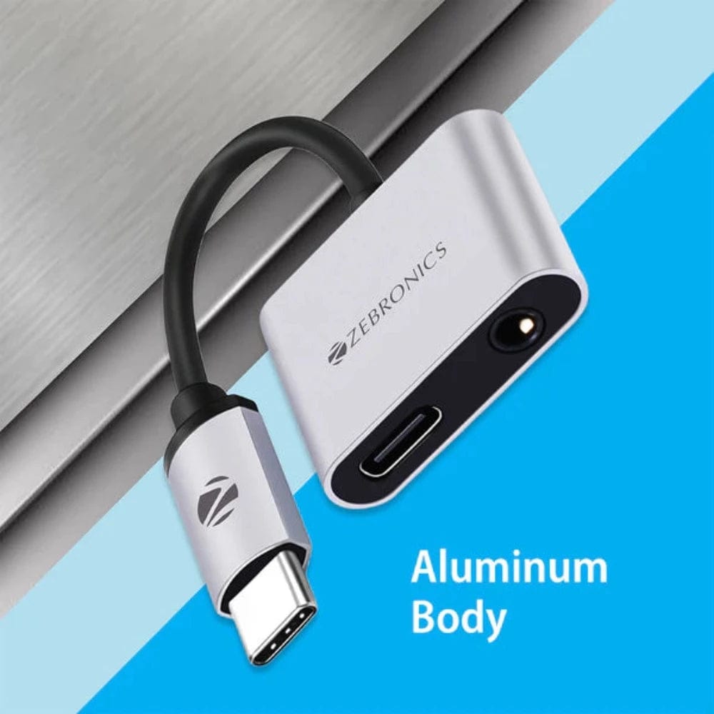 Zebronics Zeb-TA100AP – 2 in 1 USB Type C Multiport Adapter Onezeros.in