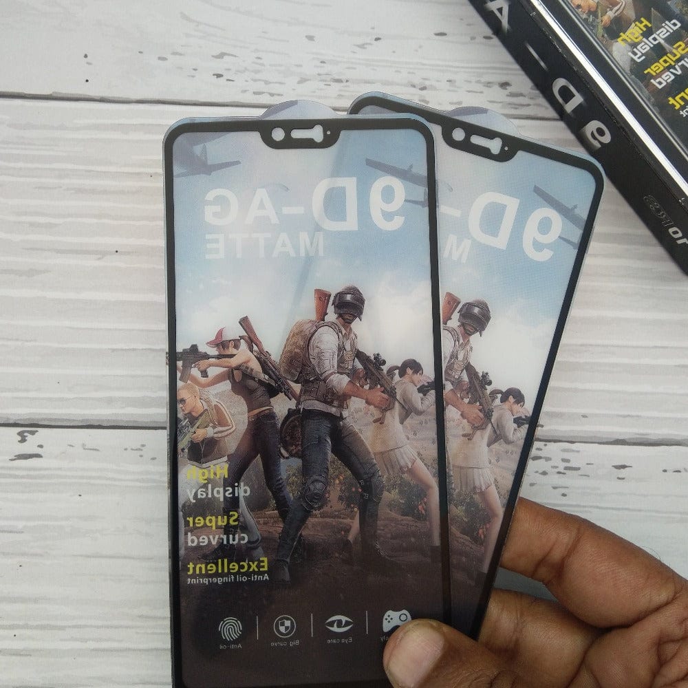 9D-AG PUBG Matte Tempered Glass for OnePlus 6 Screen Protector (Pack of 2) Onezeros.in