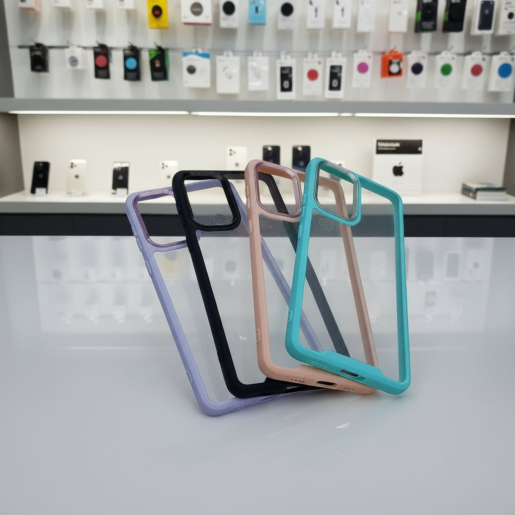 Electroplating Camera Frame Cell Phone Case for POCO M4 Pro 5G Back Cover