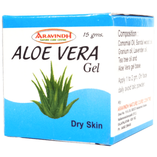 Aloe Vera Gel for Dry Skin – 15 gms Aravindh