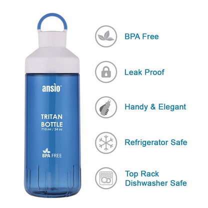 Ansio Tritan Water Bottle for Kids (710 ml) Onezeros.in