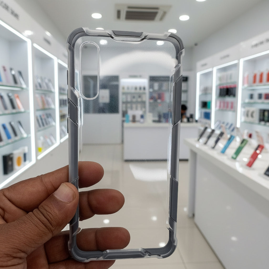 Clear Transparent Back Cover For Samsung Galaxy A50 Phone Case Gray Onezeros.in