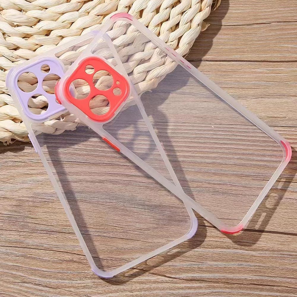 Colorful Camera Lens Protect Transparent Phone Case for iPhone 11 Onezeros.in
