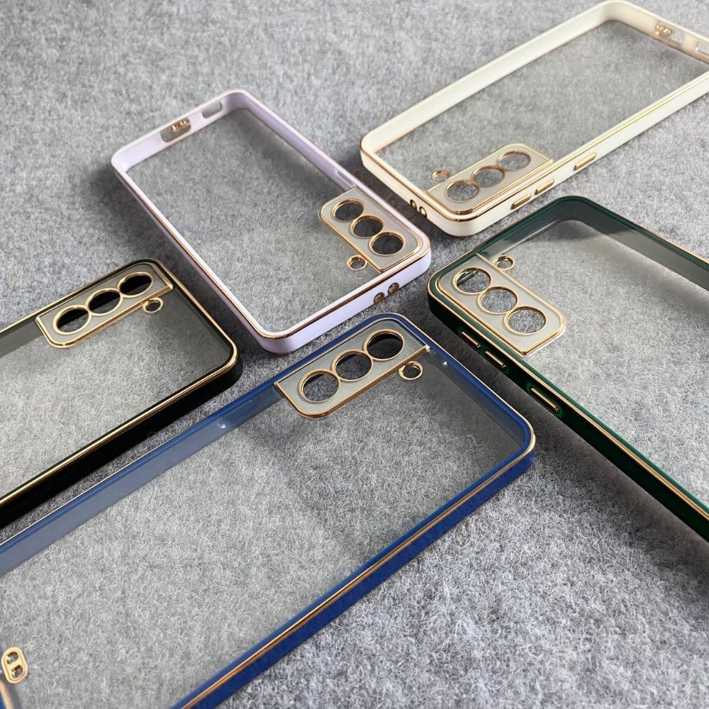 Electroplated Transparent Clear Frame Phone Case For OnePlus 7 Onezeros.in