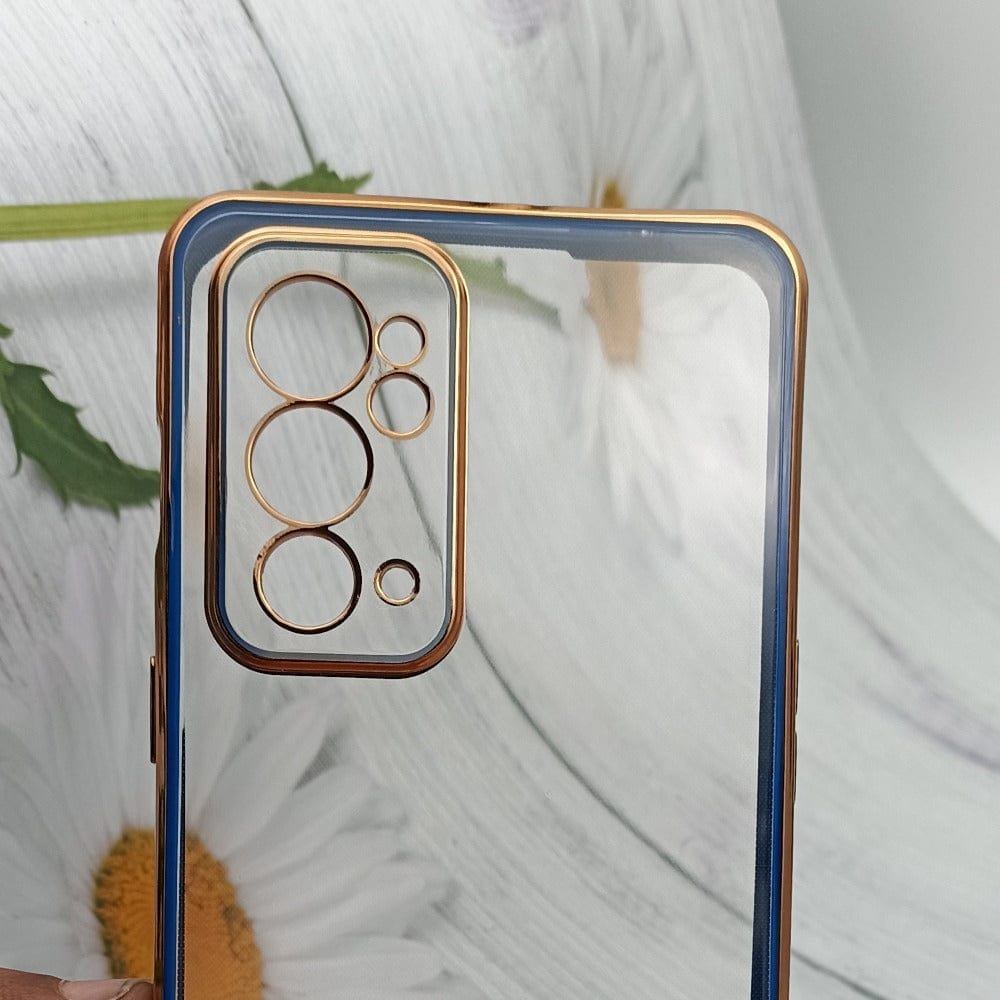 Electroplated Transparent Clear Frame Phone Case For OnePlus 9RT 5G Onezeros.in