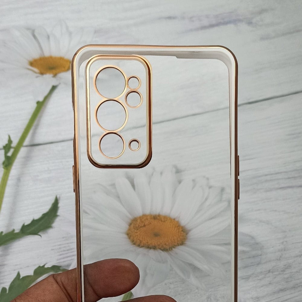 Electroplated Transparent Clear Frame Phone Case For OnePlus 9RT 5G Onezeros.in