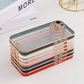 Electroplated Transparent Clear Frame Phone Case For Realme Narzo 50A Prime/Realme C35 Black Onezeros.in