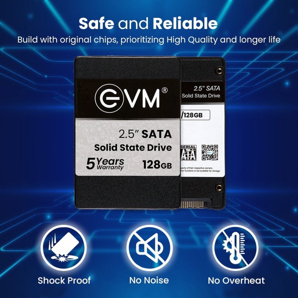 EVM 128GB SSD SATA Storage Devices for Computers Onezeros.in
