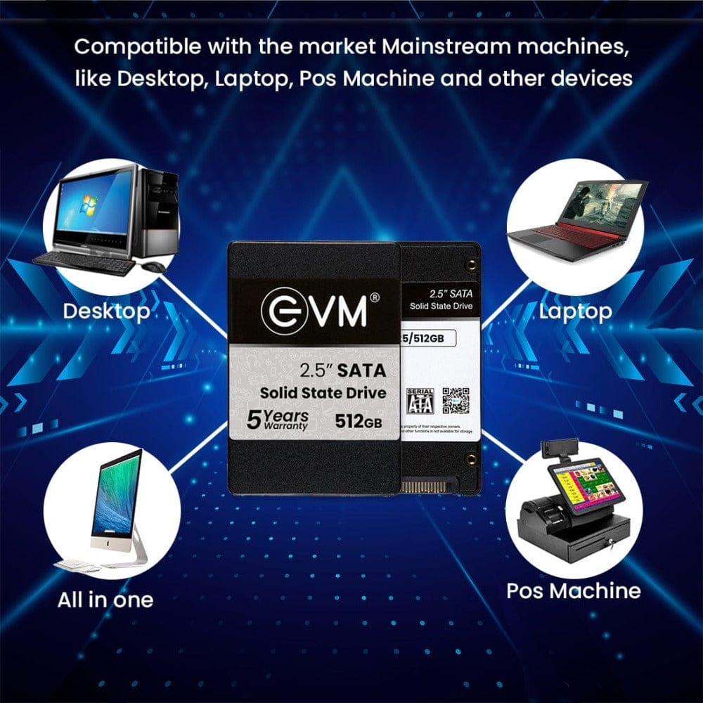 EVM 512GB SSD 2.5" INCH SATA Storage Devices for Computers Onezeros.in
