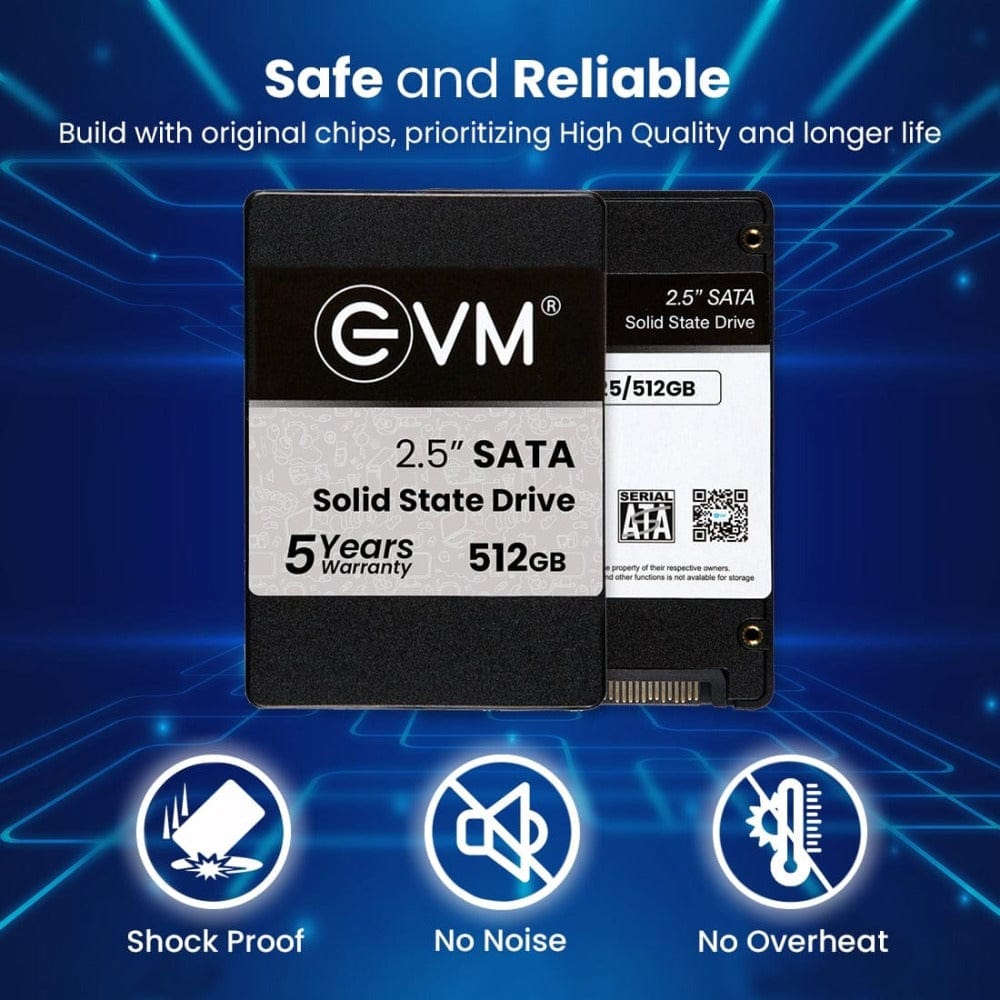 EVM 512GB SSD 2.5" INCH SATA Storage Devices for Computers Onezeros.in