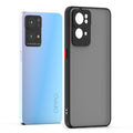 Frosted Smoke Cover for OPPO Reno 7 Pro Camera Protection Phone Case Black Onezeros.in