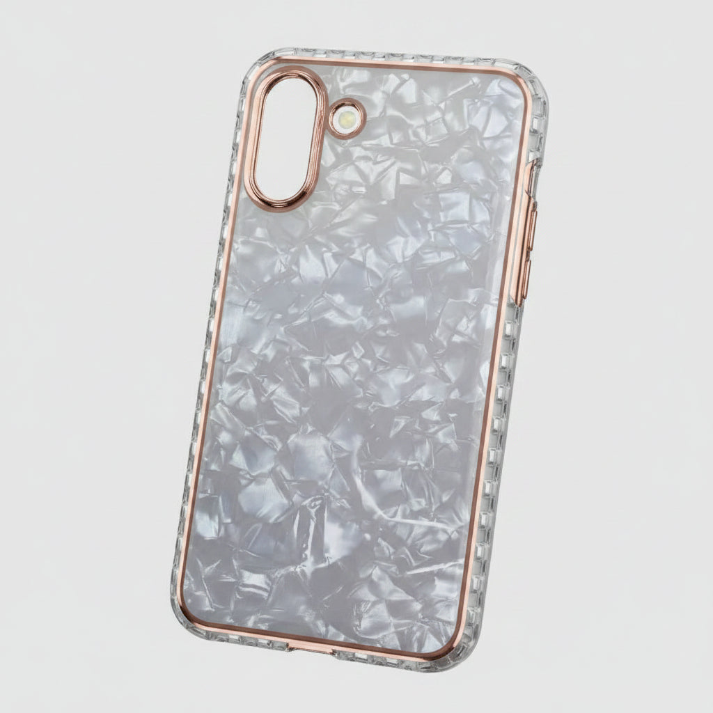 Marble Pattern Back Cover For Redmi 9A/9i Phone Case With Pop Up Holder White Onezeros.in