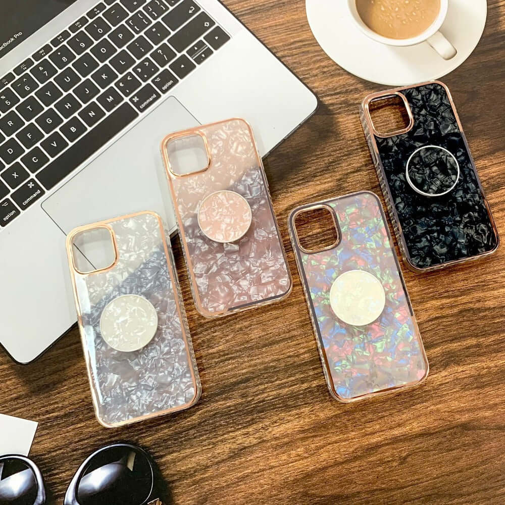 Marble Pattern Back Cover For Redmi Note 10 Phone Case With Pop Up Holder Onezeros.in