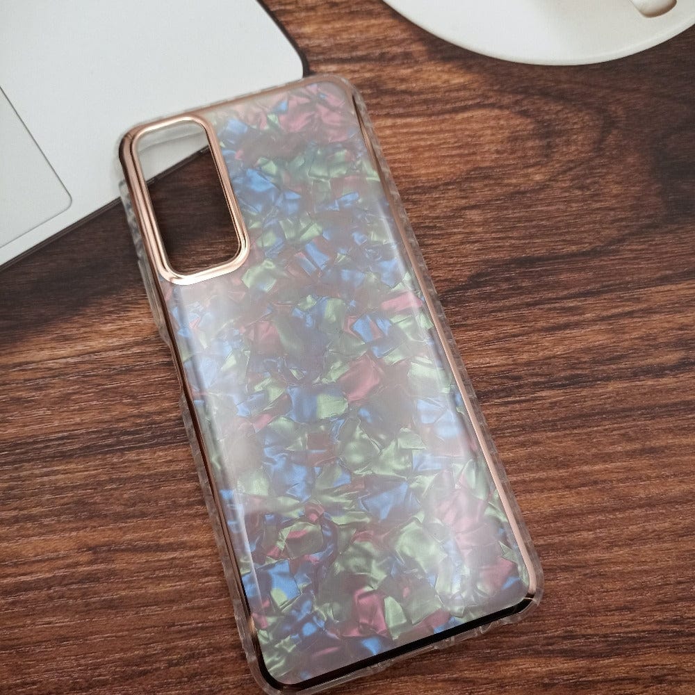 Marble Pattern Back Cover For Vivo Y31/Y51 Phone Case With Pop Up Holder Mixed Onezeros.in