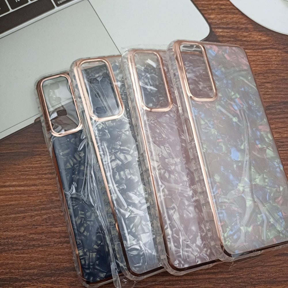 Marble Pattern Back Cover For Vivo Y31/Y51 Phone Case With Pop Up Holder Onezeros.in