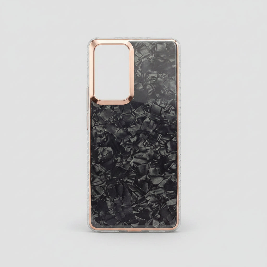 Marble Pattern Back Cover For Xiaomi 12 Pro Phone Case With Pop Up Holder Black Onezeros.in