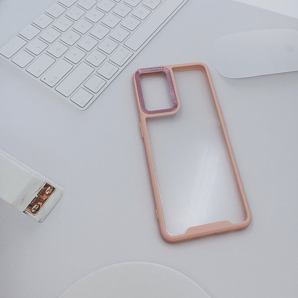 Electroplating Camera Frame Cell Phone Case for POCO M4 Pro 5G Back Cover