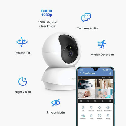Pan/Tilt Home Security Wi-Fi Camera Tapo C200 Tapo