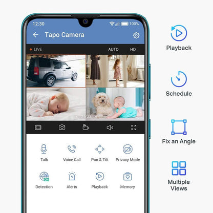 Pan/Tilt Home Security Wi-Fi Camera Tapo C200 Tapo