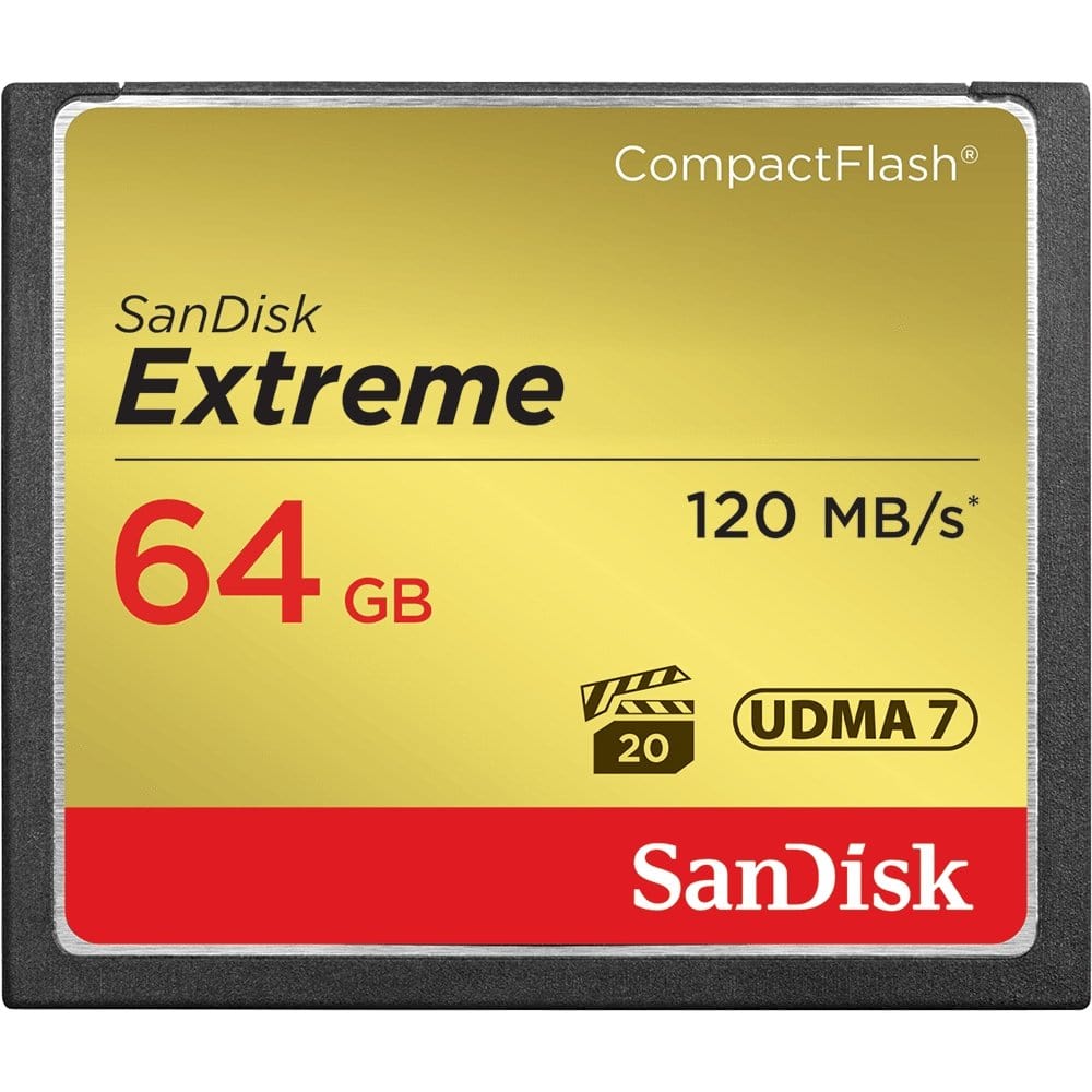 SanDisk Extreme Compact Flash Memory Card 64 GB SanDisk