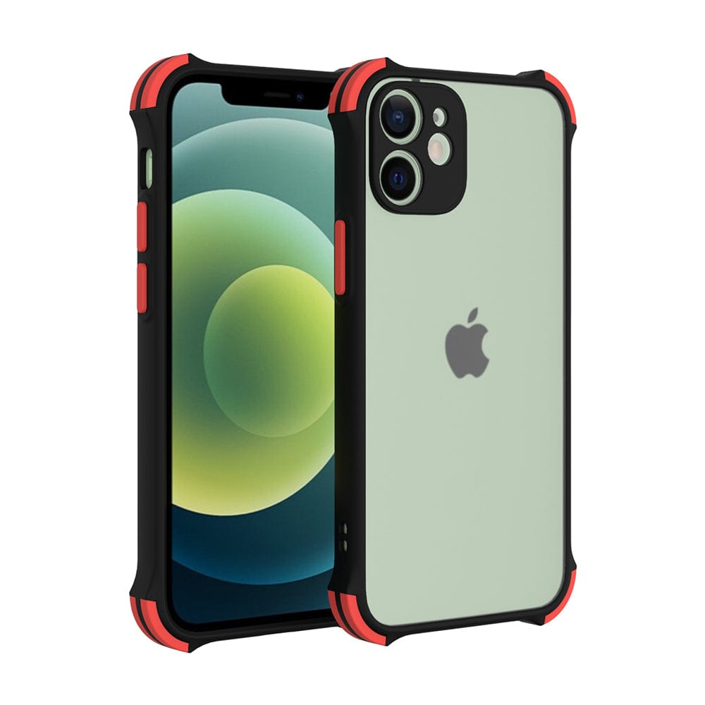 Shockproof Smoke Case For iPhone 12 Mobile Cover Black Onezeros.in