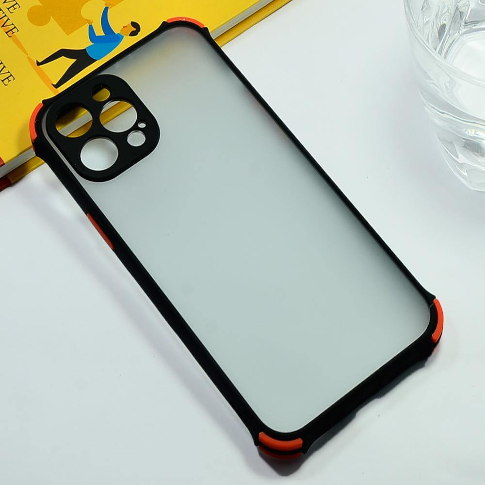 Shockproof Smoke Case For iPhone 12 Pro Max Mobile Cover Black Onezeros.in